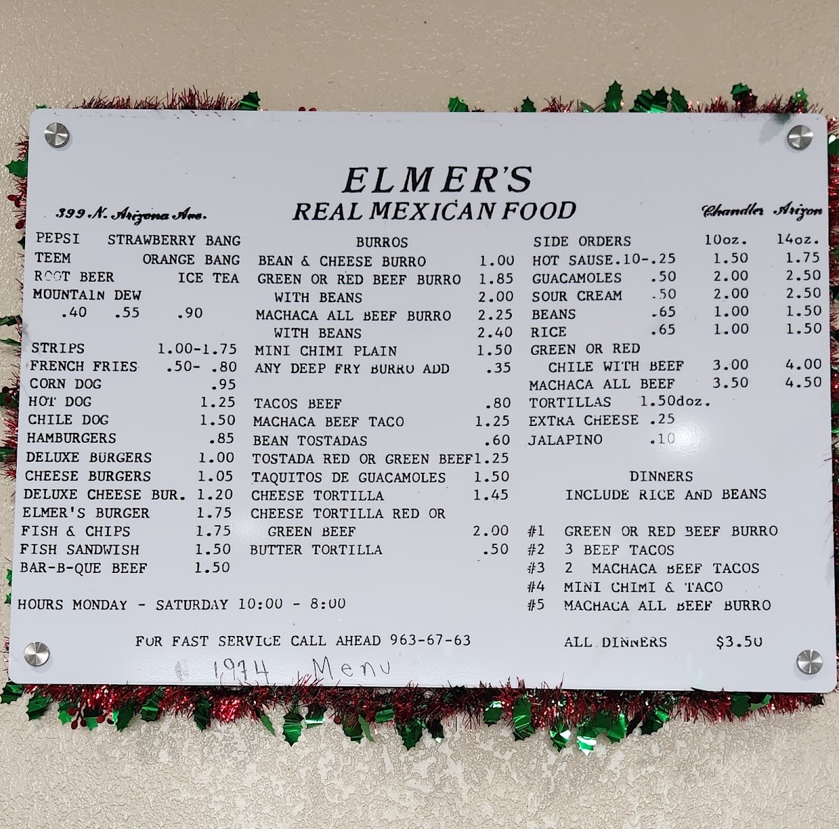 Elmer's Tacos Menu - Image 3