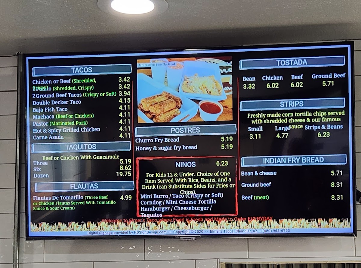 Elmer's Tacos Menu - Image 4